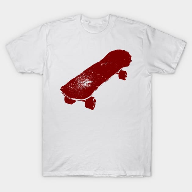 Skateboard Grunge T-Shirt by Spindriftdesigns